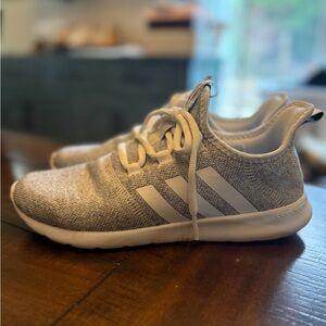 ADIDAS Cloud Foam Gray Sneakers, size 8.5